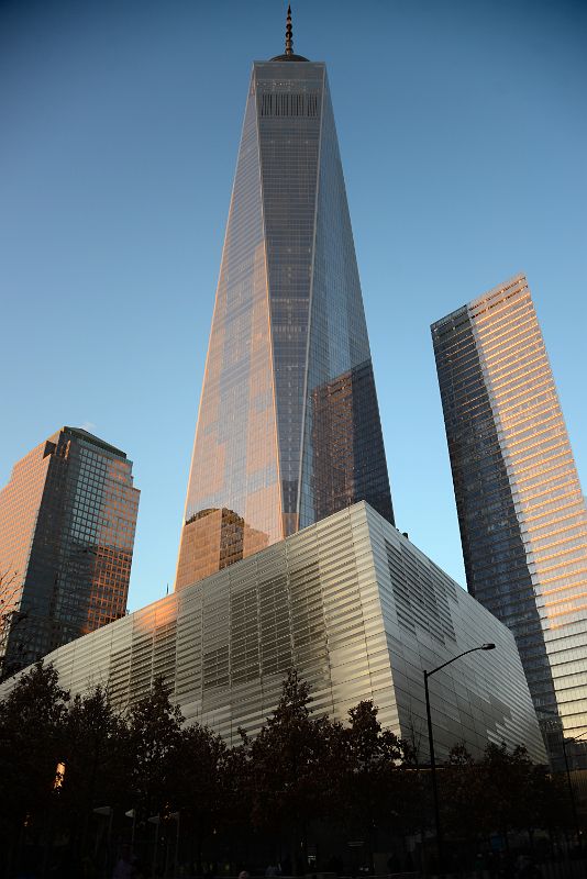02 Brookfield Place, One World Trade Center, 911 Museum Entry Pavilion , 7 World Trade Center Late Afternoon